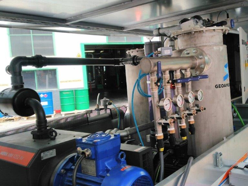 Descontaminació del subsol d’una fàbrica de resines sintètiques amb multiphase extration